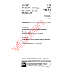 IEC 60745-2-6:1989/AMD1:1992