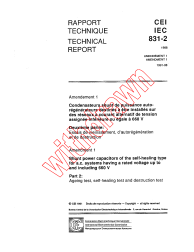 IEC 60831-2:1988/AMD1:1991