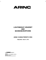 ARINC Characteristic 535A:1972