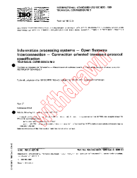 ISO/IEC 8073:1988/COR3:1990