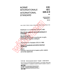 IEC 60335-2-9:1986/AMD2:1990