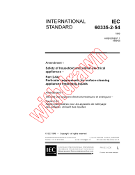 IEC 60335-2-54:1995/AMD1:1999