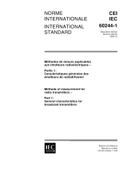 IEC 60244-1:1999
