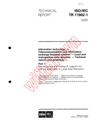 ISO/IEC TR 11802-1:1995