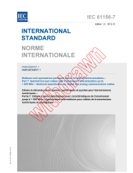 IEC 61156-7:2003/AMD1:2012
