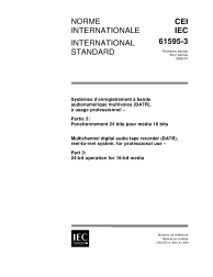 IEC 61595-3:1999