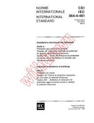 IEC 60364-4-481:1993