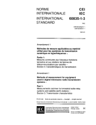 IEC 60835-1-3:1992/AMD1:1995