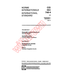 IEC 60748-4:1987/AMD1:1991