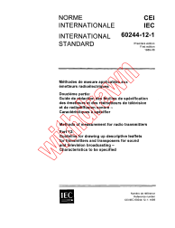 IEC 60244-12-1:1989