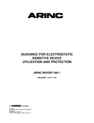 ARINC Report 606-1:1993