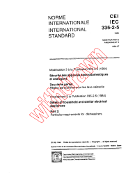 IEC 60335-2-5:1984/AMD3:1990