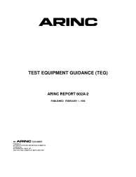 ARINC Report 602A-2:1996