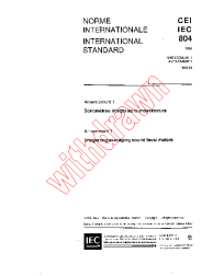 IEC 60804:1985/AMD1:1989
