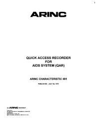 ARINC Characteristic 591:1972