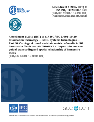 CSA ISO/IEC 23001-10:20/A1:26