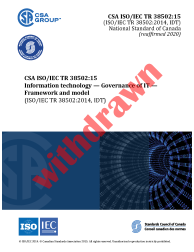 CSA ISO/IEC TR 38502:15 (R2020)