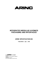 ARINC Specification 650:1994