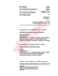 IEC 60249-2-14:1988/AMD2:1990
