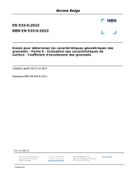 NBN EN 933-6:2022