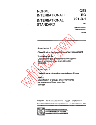 IEC 60721-3-1:1987/AMD1:1991