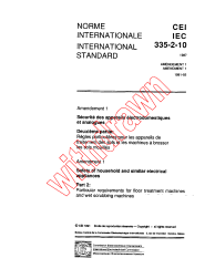 IEC 60335-2-10:1987/AMD1:1991