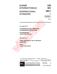IEC 60384-1:1982/AMD3:1989