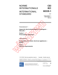 IEC 60335-1:2001/AMD1:2004