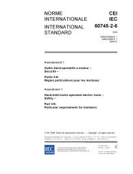 IEC 60745-2-6:2003/AMD1:2006