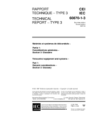 IEC TR 60870-1-3:1997