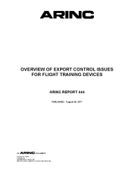 ARINC Report 444:2011