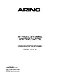 ARINC Characteristic 705-5:1985