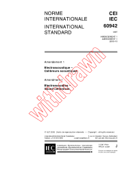 IEC 60942:1997/AMD1:2000