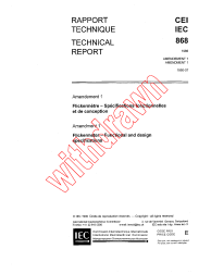 IEC TS 60868:1986/AMD1:1990