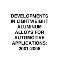 Developments in Lightweight Aluminum Alloys for Automotive Applications: 2001-20