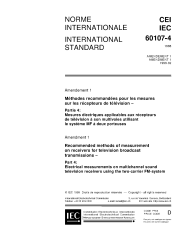 IEC 60107-4:1988/AMD1:1999