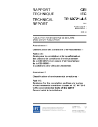 IEC TR 60721-4-5:2001/AMD1:2003