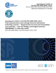CSA ISO/IEC/IEEE 8802-1Q:21/A2:22