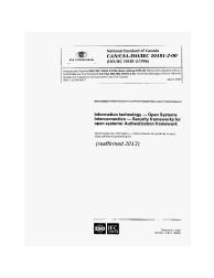 CAN/CSA-ISO/IEC 10181-2-00 (R2013)