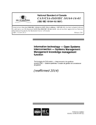 CAN/CSA-ISO/IEC 10164-16-01 (R2014)