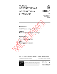 IEC 60974-1:1998/AMD1:2000
