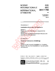 IEC 60364-7-708:1988/AMD1:1993