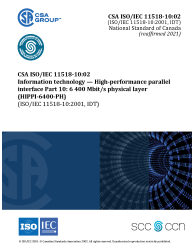 CSA ISO/IEC 11518-10:02 (R2021)