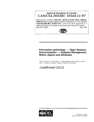CAN/CSA-ISO/IEC 10164-11-97 (R2015)