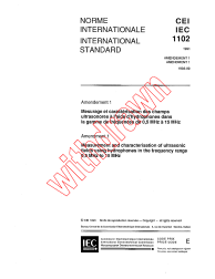 IEC 61102:1991/AMD1:1993