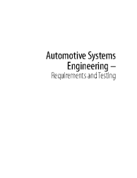Automotive Systems Engineering - Requirements and Testing