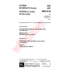 IEC 60574-10:1983/AMD2:1989
