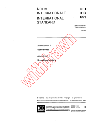 IEC 60651:1979/AMD1:1993