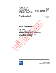 IEC PAS 60794-2-11:2004