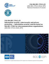 CSA ISO/IEC 27011:25